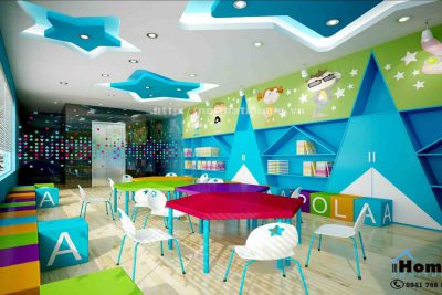 Thiết kế thi công nội thất trung tâm tiếng anh